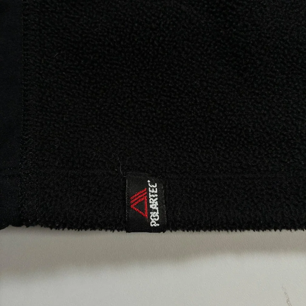 Rare Vintage Polo Ralph Lauren Fleece Pullover Large Black Polartec Ski Crest